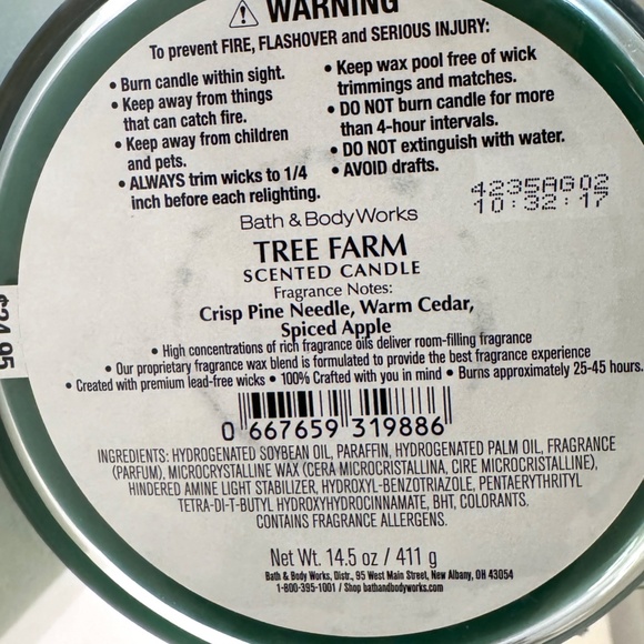 TREE FARM 3 Wick Candle - Picture 3 of 3